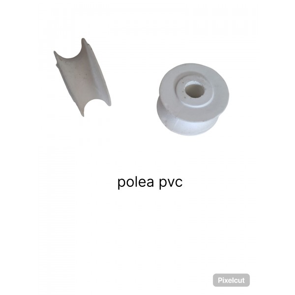 Polea pvc blanca