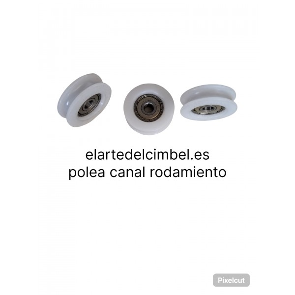 Polea pvc con rodamiento