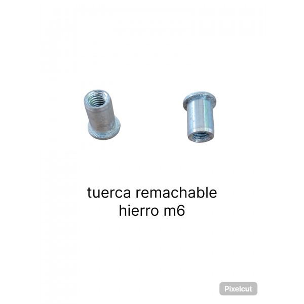Tuerca remachable hierro 6 mm
